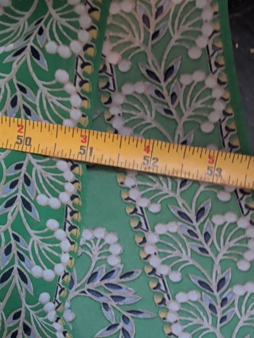 Max Studio Dress S Green Floral Maxi Smocked Tiered Wedding Guest Boho Fairy - Picture 11 of 11